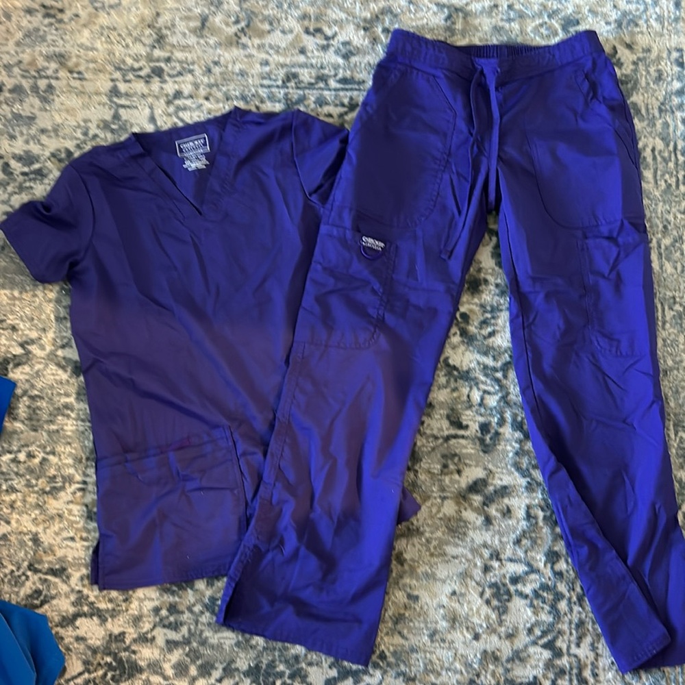 Women’s Purple Cherokee Scrub set